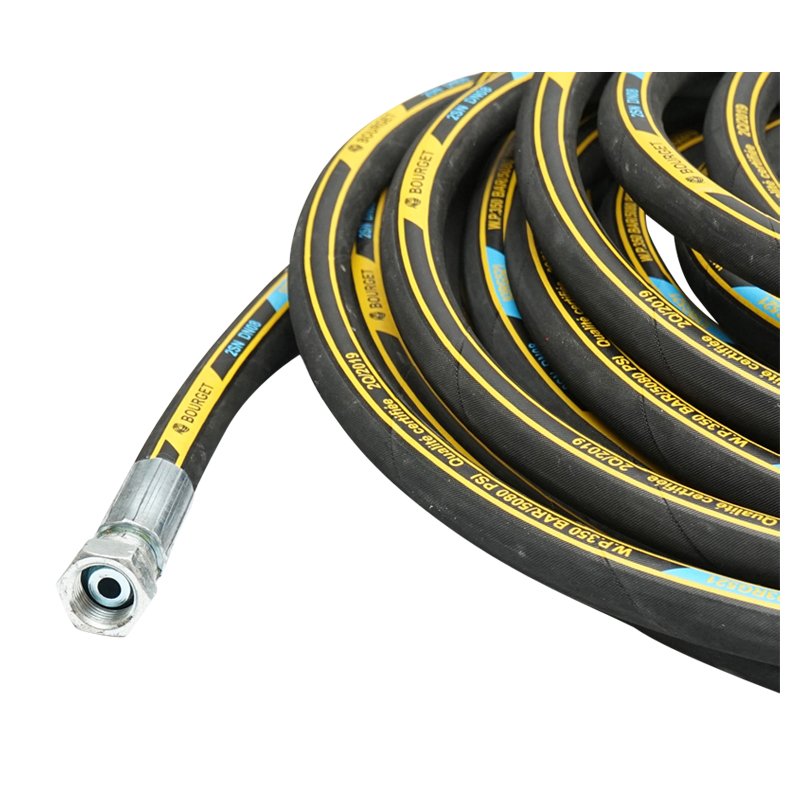 Rola 17m furtun spalatorie DN8 1SN cu mufa 22x1,5mm si armatura 3/8 la capete